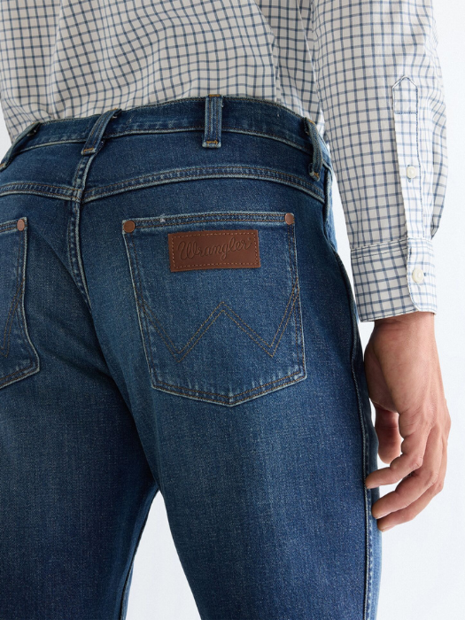 Wrangler Мужские Джинсы Синие GREENSBORO Regular Straight [5]