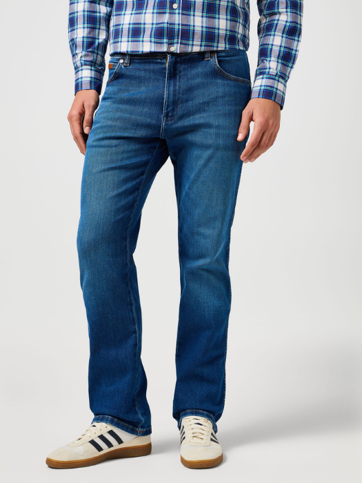 Wrangler Мужские Джинсы Синие TEXAS Authentic Straight [2]