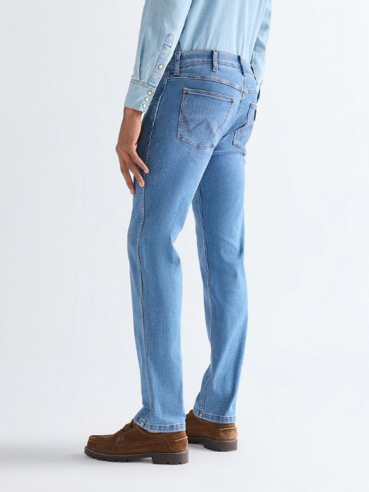 Wrangler Мужские Джинсы Синие GREENSBORO Regular Straight [3]