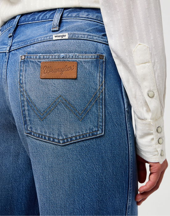 Wrangler Женские Джинсы Синие WORLD WIDE Wide Leg [4]