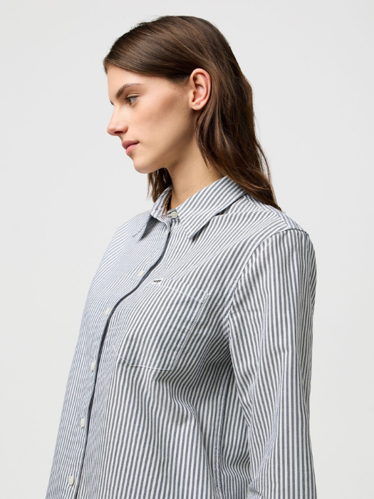 Wrangler Рубашка Alb/Gri Regular [4]