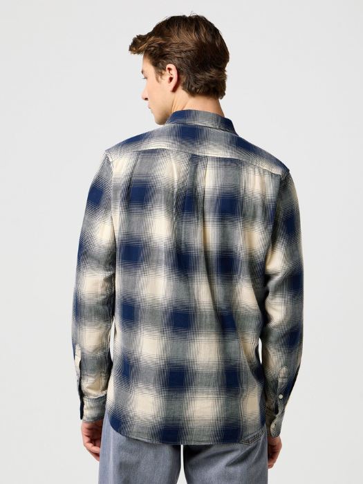 Wrangler Рубашка Alb/Navy Regular [2]