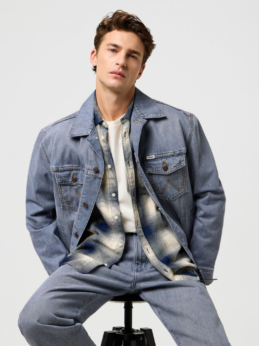 Wrangler Рубашка Alb/Navy Regular [6]