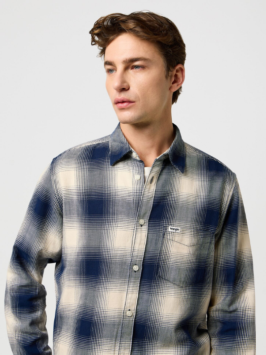 Wrangler Рубашка Alb/Navy Regular [4]