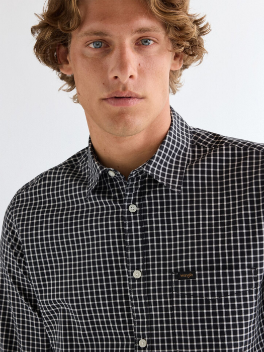 Wrangler Camasa Neagra Regular Barbati [3]