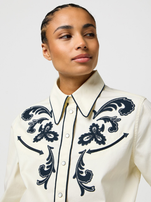 Wrangler Camasa Alba Regular Femei [3]