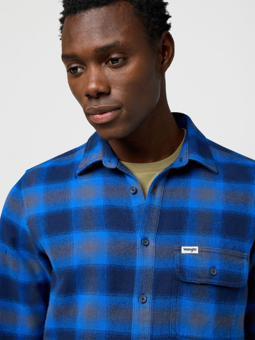 Wrangler Camasa Albastra Regular Barbati [6]