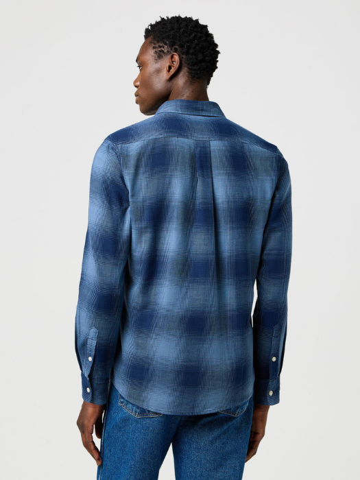 Wrangler Мужская Рубашка Темно-Синяя Regular [5]