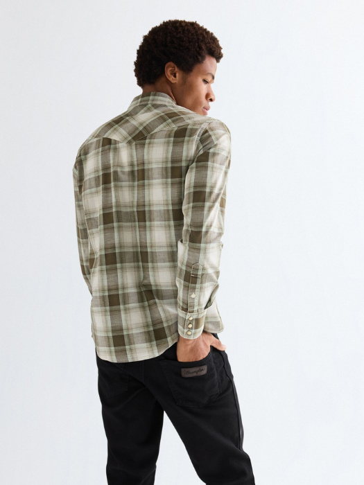 Wrangler Camasa Cafenie Regular Barbati [5]