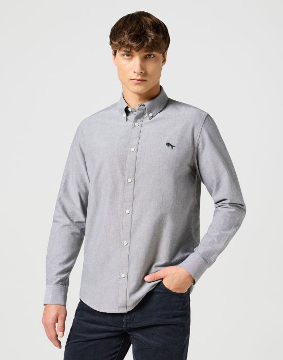 Wrangler Мужская Рубашка Серая Regular [1]