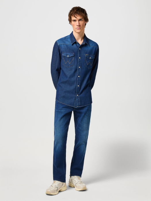 Wrangler Camasa Navy Regular Barbati [1]