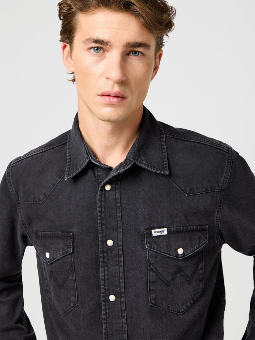 Wrangler Camasa Neagra Regular Barbati [3]