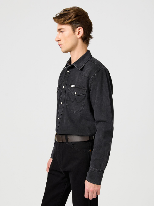 Wrangler Camasa Neagra Regular Barbati [5]