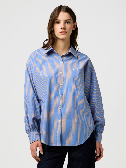 Wrangler Camasa Albastra Deschisa Relaxed Femei [2]