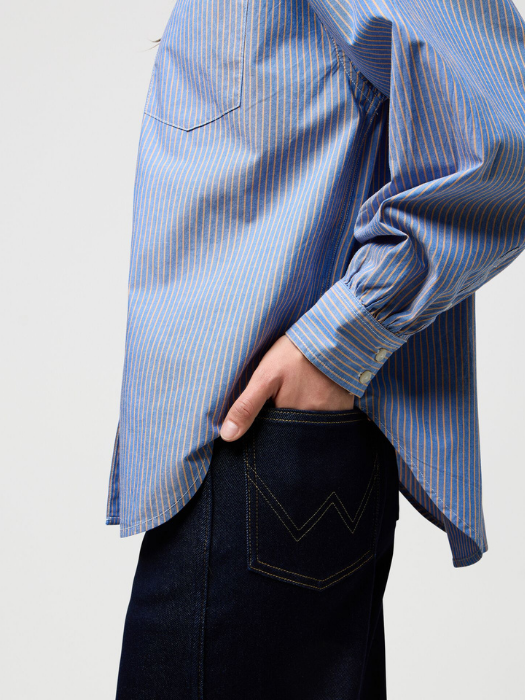 Wrangler Camasa Albastra Deschisa Relaxed Femei [4]