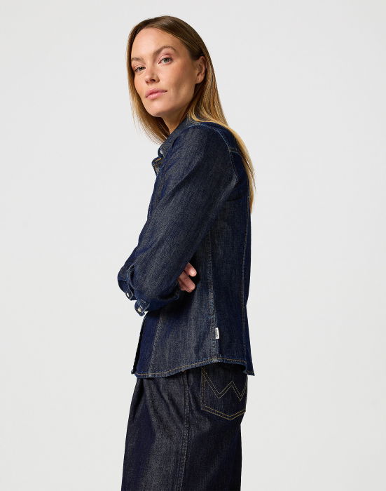 Wrangler Camasa Slim Indigo Femei [3]