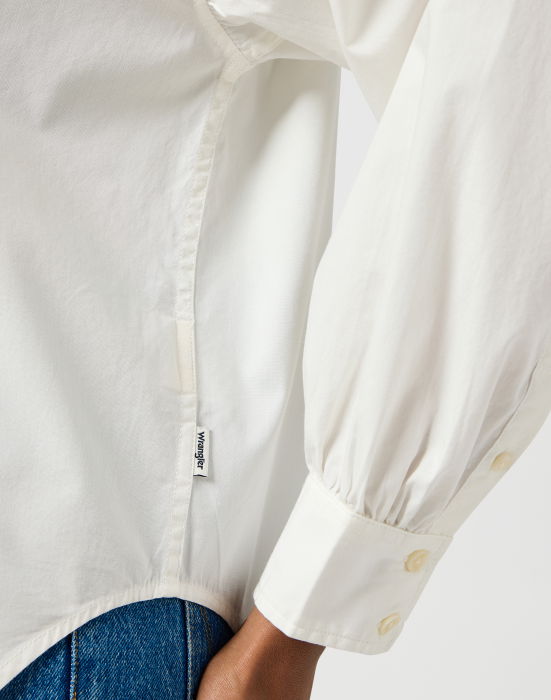 Wrangler Женская Рубашка Worn White Boyfriend [5]