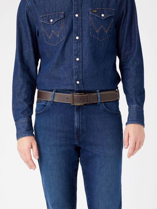 Wrangler Мужской Ремень Темно-Коричневый  [3]