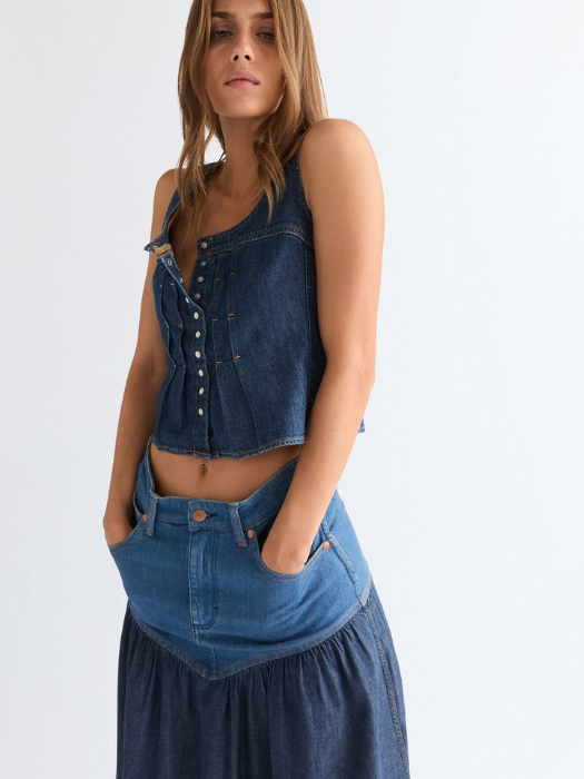 Wrangler Женский Топ Темно-Синий Slim [3]