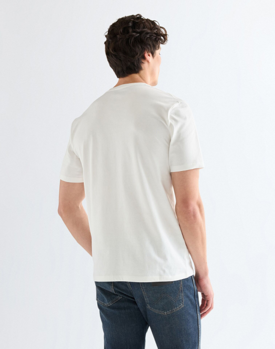 Wrangler Tricou Alb Regular Barbati [5]