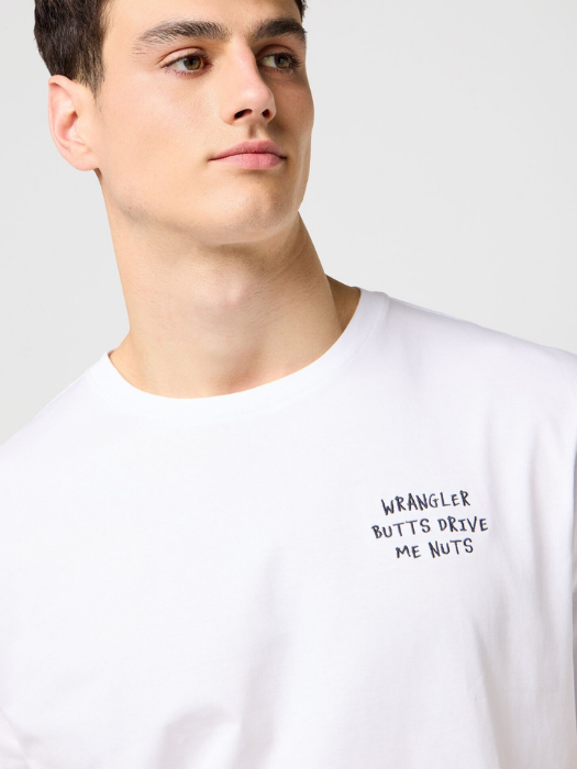 Wrangler Tricou Alb Relaxed Barbati [2]