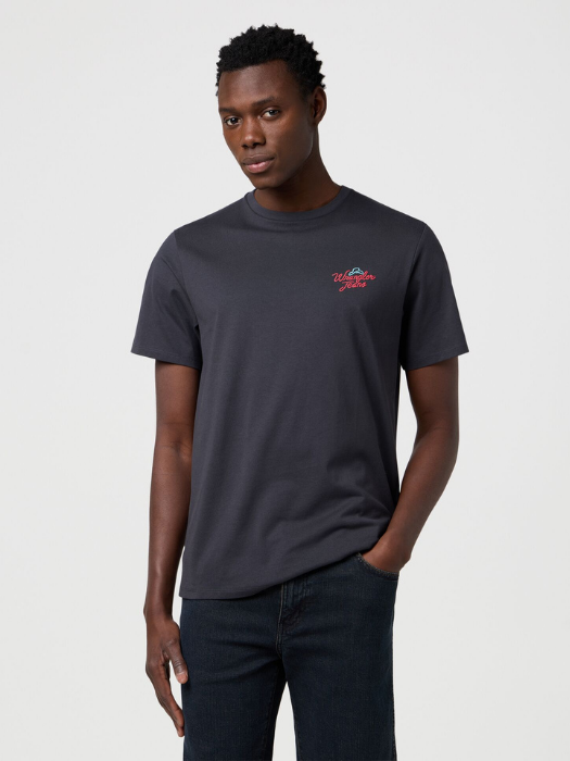 Wrangler Tricou Gri Inchis Relaxed Barbati [1]