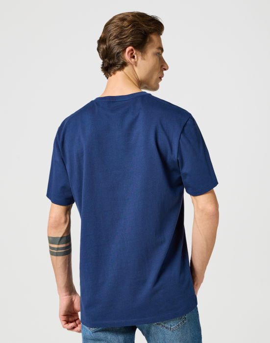 Wrangler Tricou Albastru Regular Barbati [3]