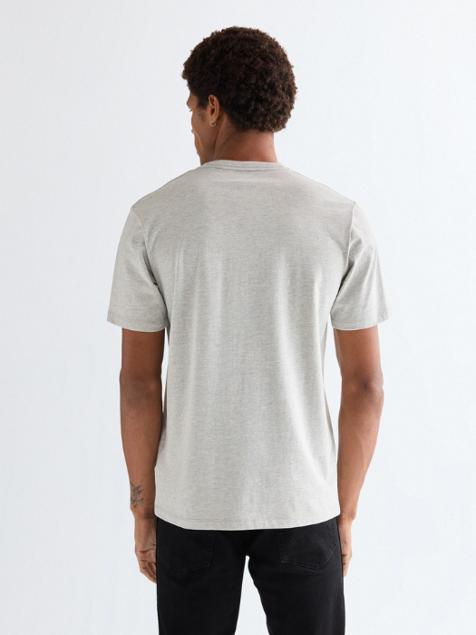 Wrangler Tricou Gri Deschis Regular Barbati [5]