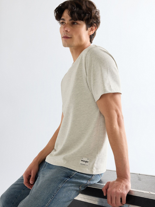 Wrangler Tricou Gri Deschis Relaxed Barbati [3]