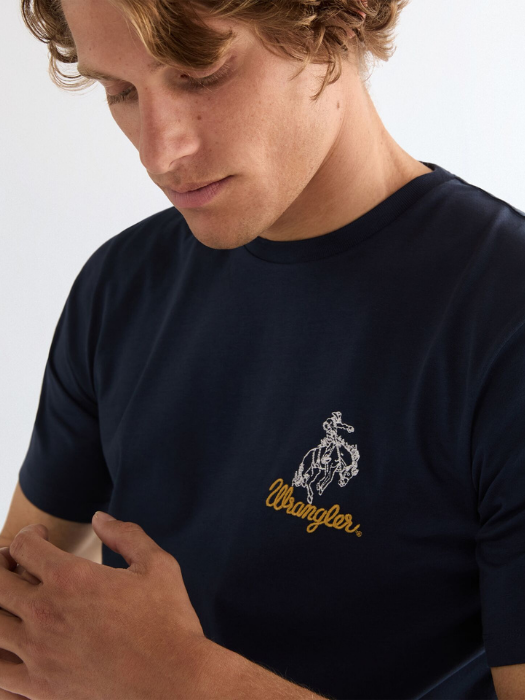 Wrangler Tricou Navy Regular Barbati [2]