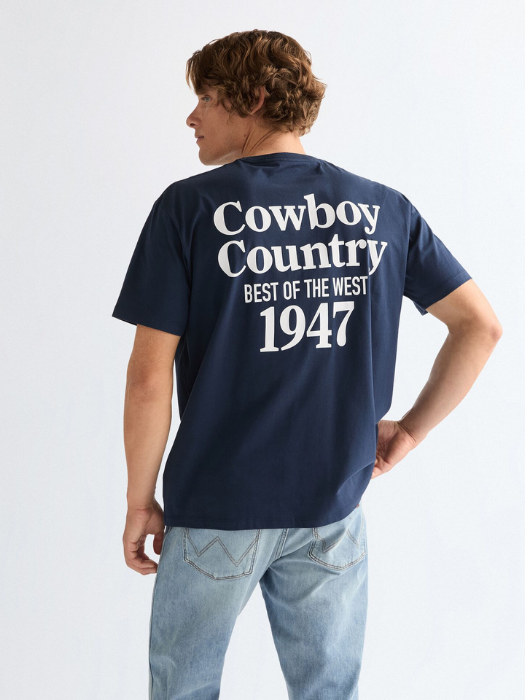 Wrangler Tricou Navy Vintage Barbati [4]