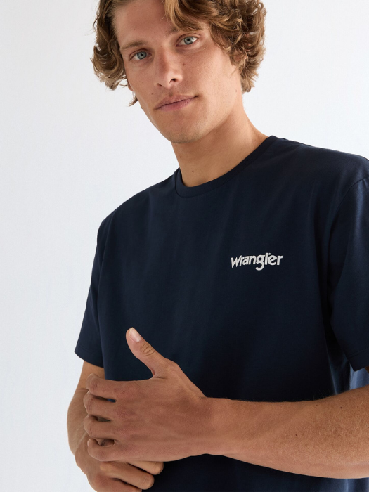 Wrangler Tricou Navy Vintage Barbati [2]
