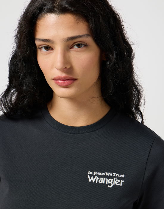 Wrangler Tricou Regular Negru Femei [5]