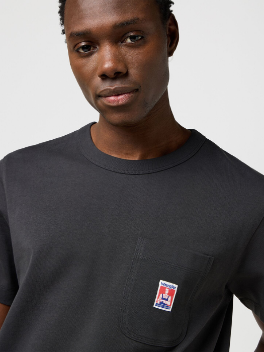 Wrangler Tricou Negru Relaxed Barbati [3]