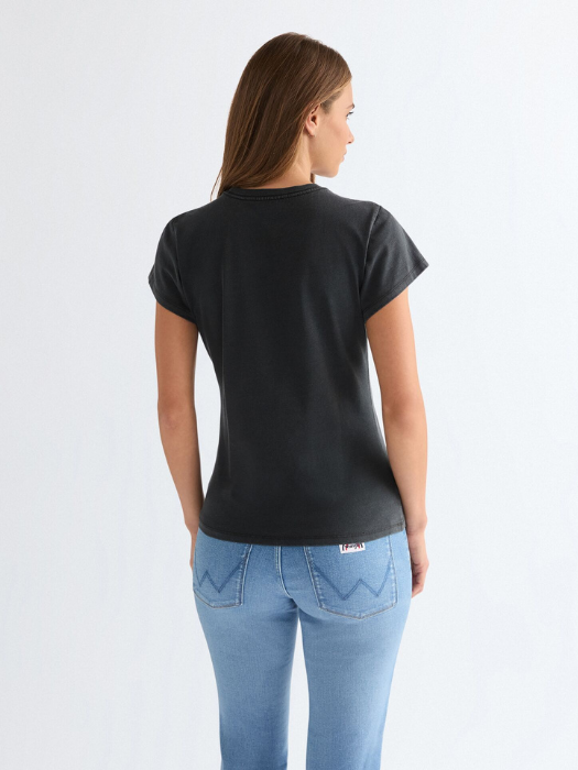 Wrangler Tricou Negru Slim Femei [4]