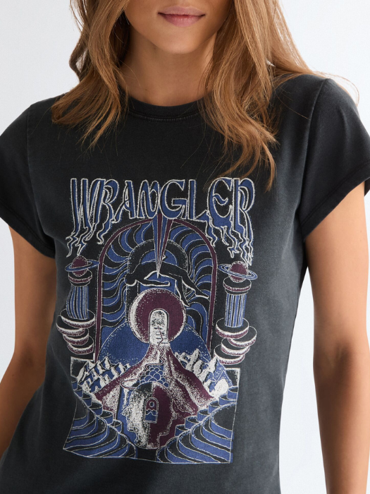 Wrangler Tricou Negru Slim Femei [2]