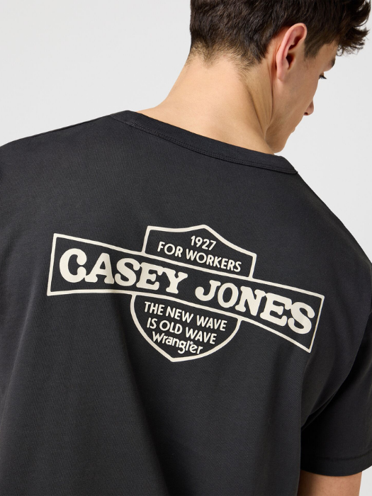 Wrangler Tricou Negru Vintage Barbati [4]