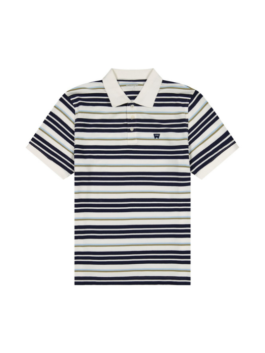 Wrangler Футболка-Поло Alb/Navy Regular [6]