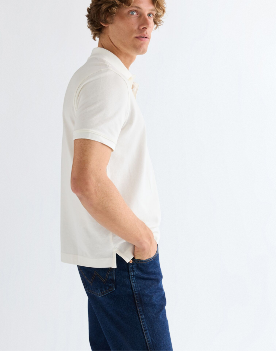 Wrangler Tricou Polo Alb Regular Barbati [3]