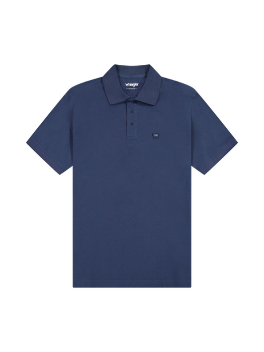 Wrangler Мужская Футболка-Поло Темно-Синяя Regular [6]