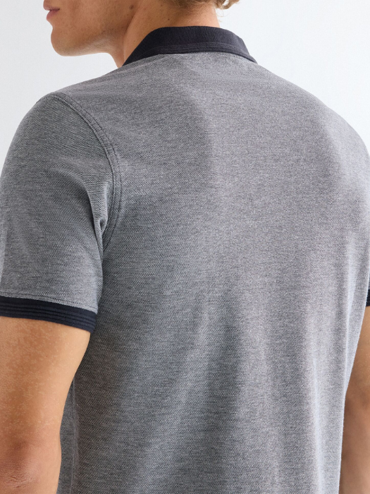 Wrangler Tricou Polo Gri Deschis Regular Barbati [5]