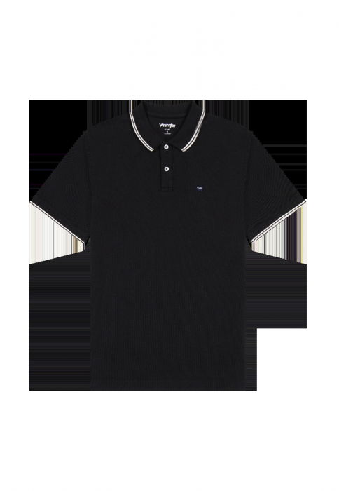 Wrangler Tricou Polo Negru Regular Barbati [5]