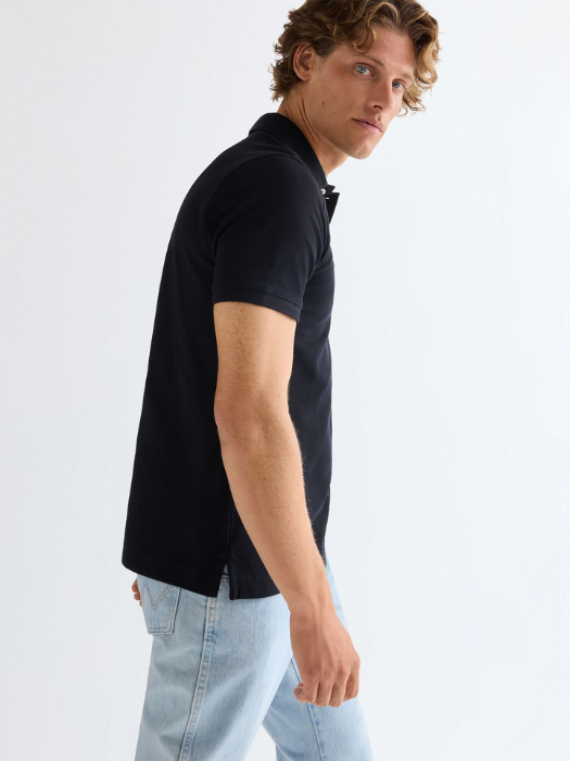 Wrangler Мужская Футболка-Поло Чёрная Regular [4]