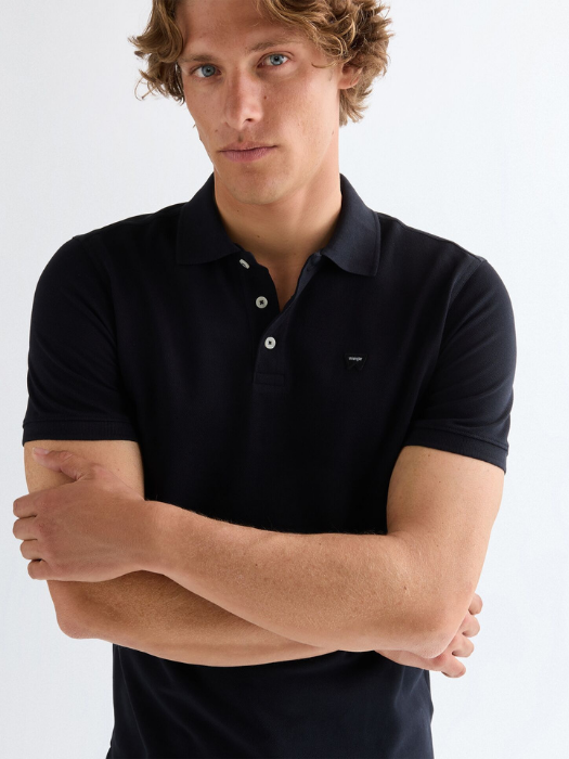 Wrangler Мужская Футболка-Поло Чёрная Regular [2]