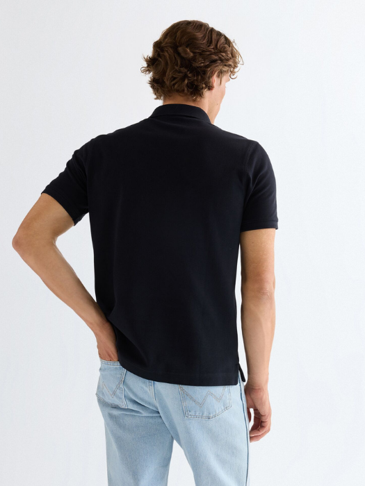 Wrangler Мужская Футболка-Поло Чёрная Regular [5]