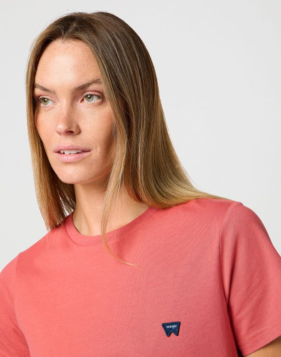 Wrangler Tricou Regular Roz Femei [4]