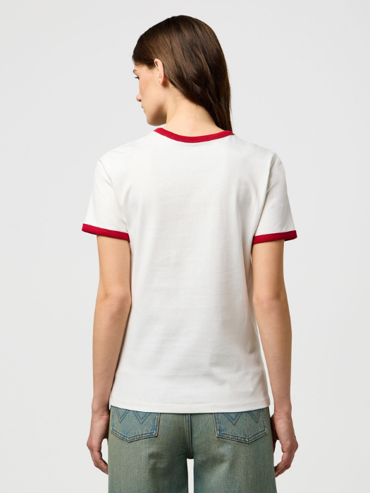 Wrangler Tricou Alb Slim Femei [2]