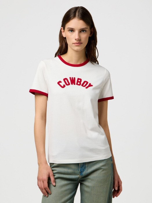 Wrangler Tricou Alb Slim Femei [1]