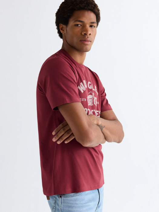 Wrangler Tricou Rosu Regular Barbati [4]