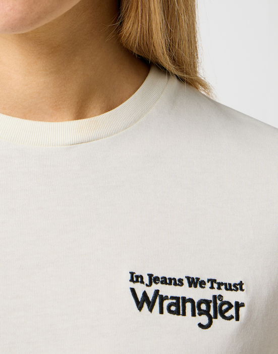Wrangler Tricou Regular White Femei [5]